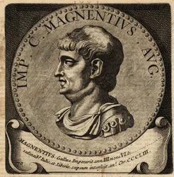 Retrato del Emperador Romano Magnencio