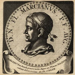 Retrato del emperador romano Marciano