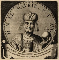 Retrato del emperador romano Mauricio