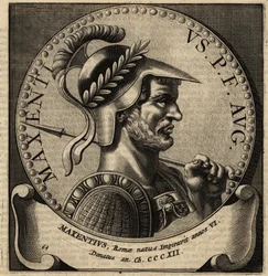 Retrato del Emperador Romano Majencio