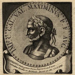 Retrato del emperador romano Maximino II