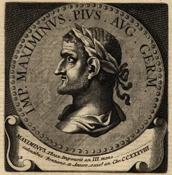 Retrato del emperador romano Maximino el Tracio