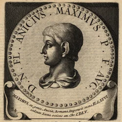 Retrato del emperador romano Máximo