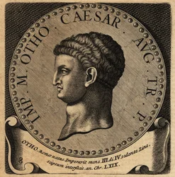 Retrato del emperador romano Otón