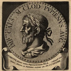 Retrato del Emperador Romano Pupienus