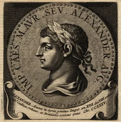 Retrato del emperador romano Severo Alejandro
