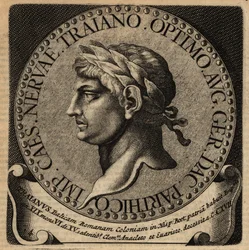Retrato del emperador romano Trajano