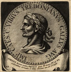 Retrato del Emperador Romano Treboniano Galo