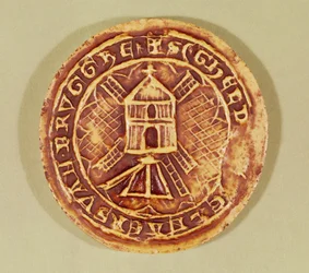 Sello del Gremio de Molineros de Brujas, 1407