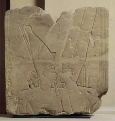 El dios Amón abrazando a Ramsés II, Karnak, c.1401-1213 a.C.