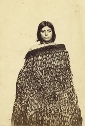 Mina Makata, mestiza maorí, c.1865