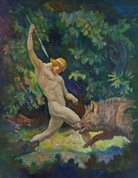 La caza del jabalí