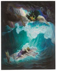 La balsa de Odiseo (Neptuno lucha con Odiseo)