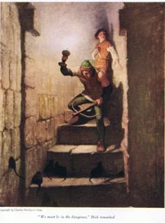 Debemos estar en las mazmorras, comentó Dick, 1916