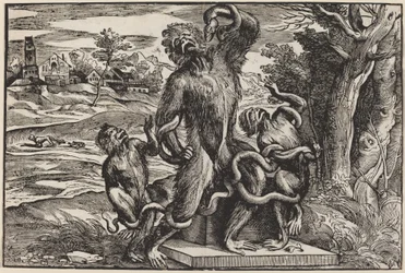 Caricatura del grupo Laocoonte