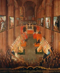 Sesión inaugural del Concilio de Trento en 1545
