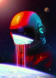 Astronauta: Panorama terrestre en movimiento