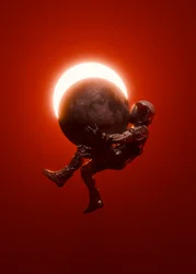 Astronauta: Eclipse Cósmico Rojo