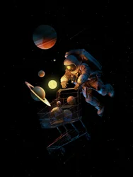 Compras espaciales de los astronautas