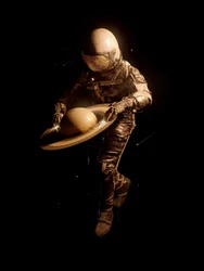 El astronauta y Saturno