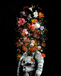 El astronauta en flor