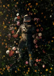 Sueño floral cósmico