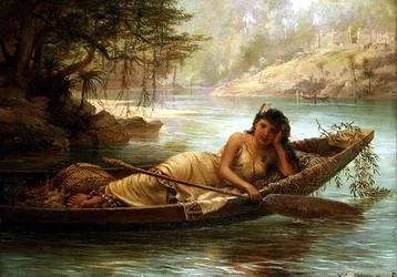 Una joven belleza de los mares del sur