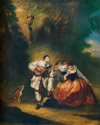 Fiesta galante, c1860