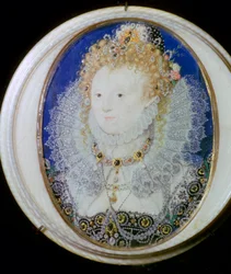 Retrato en miniatura contemporáneo de Isabel I de Inglaterra