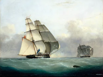 Captura del negrero "Gabriel" por el HMS "Acorn", 6 de julio de 1841