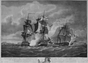 Captura de la Resistencia y la Constance, c. 1798