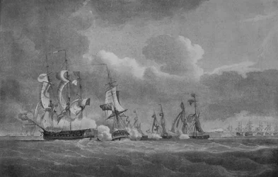 Acción audaz de Lord Cochrane, c1807