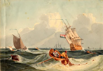 Marina con barcos