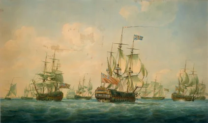 Barcos en Spithead 1797