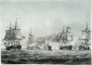 La batalla de Camperdown (Mar del Norte)