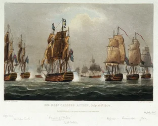 La maniobra naval de Sir Robert Calder (1745-1818)