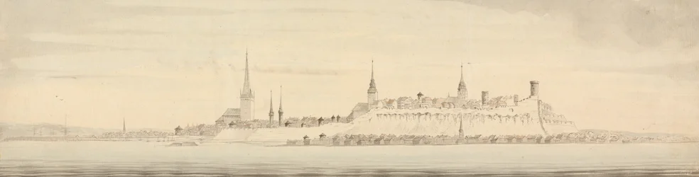 Vista de Revel, capital de Estonia