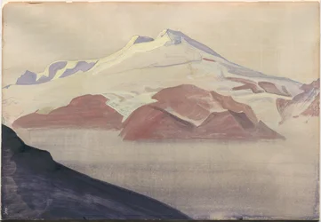 Elbrus, Cáucaso, hoja de álbum, 1933