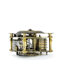 Reloj de mesa horizontal grabado de Isabel I, c.1590-1600