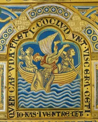 Jonás y la ballena, del altar de Verdún ...