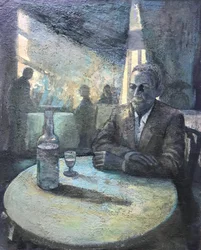 Aguardiente, 2018-23 (óleo sobre tabla)