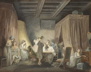 Le Coucher des Ouvrières en Modes, 1788