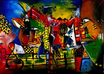 Rostros musicales abstractos