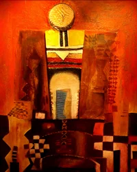 Figura tribal abstracta