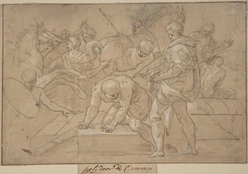 Escena histórica, estudio de composición para la Capilla de Guise, siglo XVI