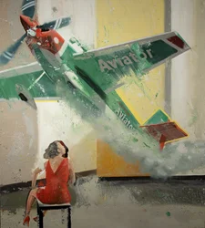 Air Blow IV, 2023 (óleo sobre lienzo)