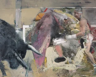 Corrida III, 2018 (óleo sobre lienzo)