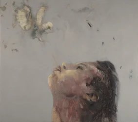 Lección de vuelo V, 2020 (óleo sobre lienzo)