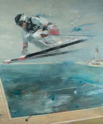 Fuera de la pista, 2017 (óleo sobre lienzo)