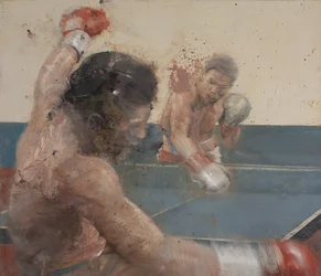 Ping pong, 2021 (óleo sobre lienzo)